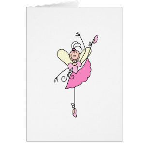 Kort för rosapinneBallerina fem