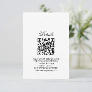 Kort för Rustic Boho Floral Wedding-hölje QR