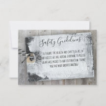 Kort för säkerhetsmeddelande för Rustik skräppost