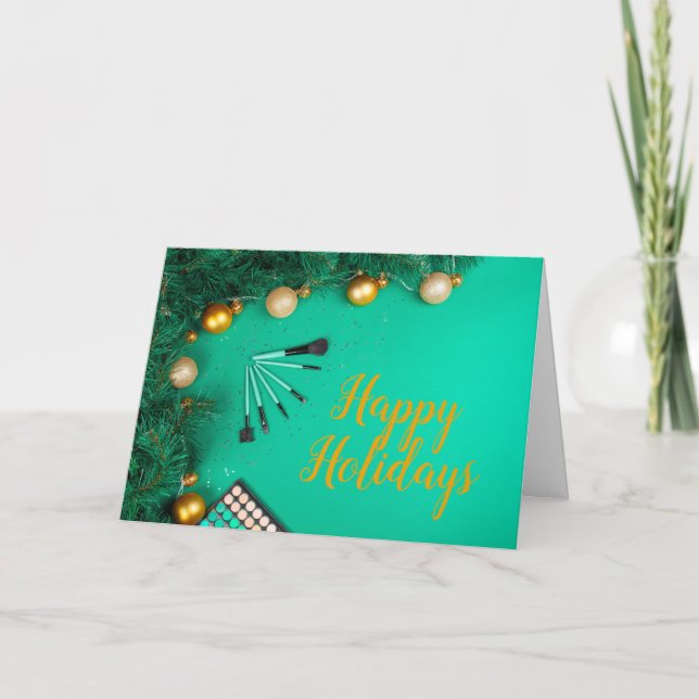 Kort för salon eller spa jul/Helgdag (Framsida)