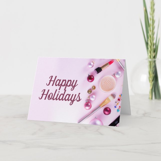 Kort för salon eller spa jul/Helgdag (Framsida)