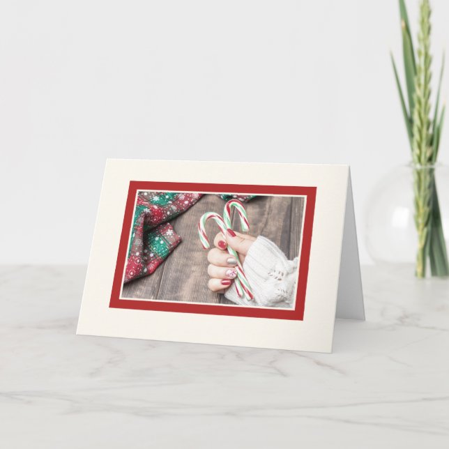 Kort för salon eller spa jul/Helgdag (Framsida)