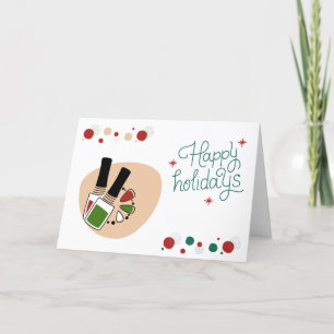 Kort för salon eller spa jul/Helgdag