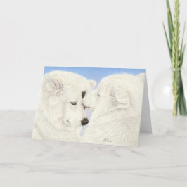Kort för Samoyedkärlekhälsning