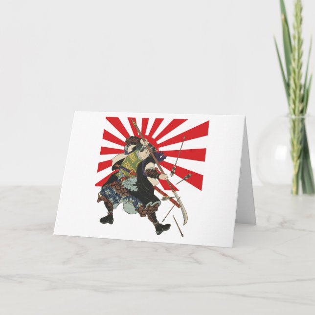 Kort för Samuraiflaggahälsning (Framsida)