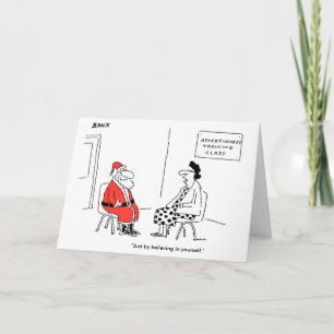 Kort för Santa Assertivenessjulafton