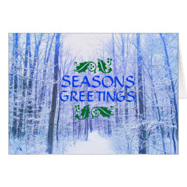 KORT FÖR SÄSONHÄLSNINGARVINTERSKOGEN
