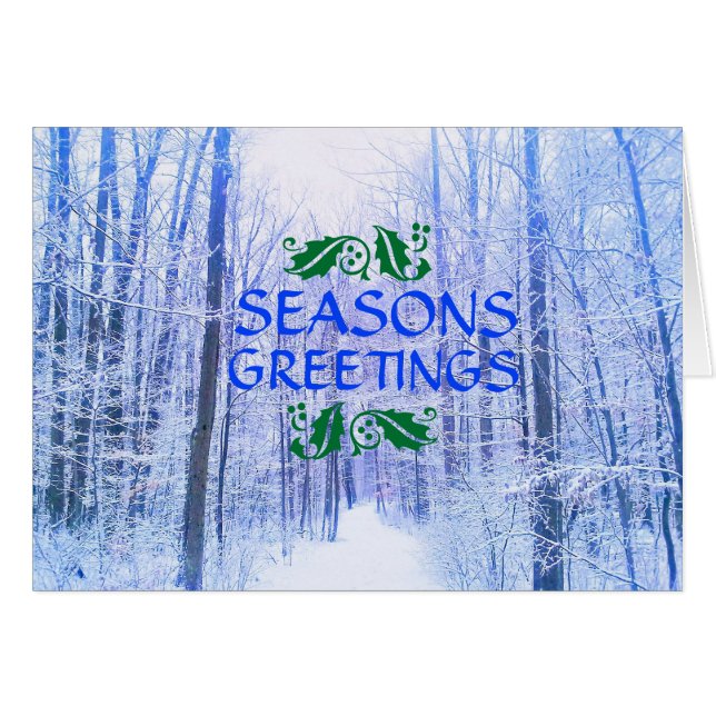 KORT FÖR SÄSONHÄLSNINGARVINTERSKOGEN (Framsidan Horizontal)