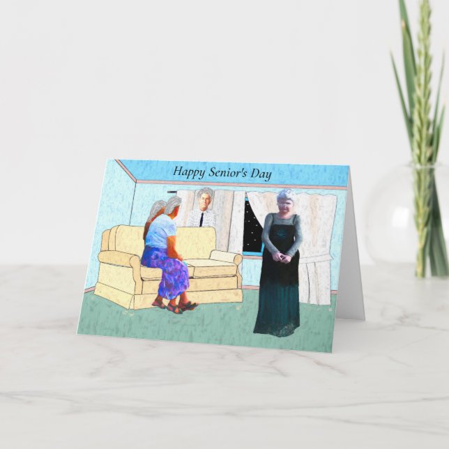 Kort för seniorernas dag 21 aug. (Framsida)
