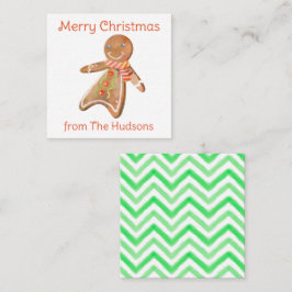 Kort för serverfärgshölje för Pepparkaksgubbe av v