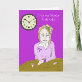 Kort för service för Fibromyalgiakrigarekvinnor