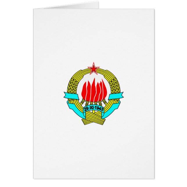 Kort för SFR Jugoslavien (Framsidan)