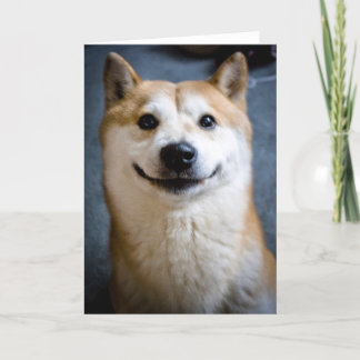 Kort för Shiba Inu leendehälsning