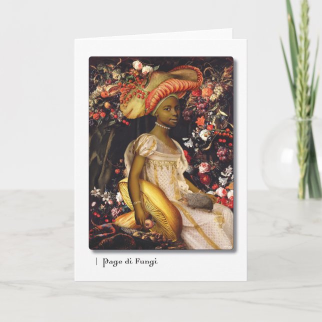 Kort för sidadi Svamp Tarot hälsning (Framsida)