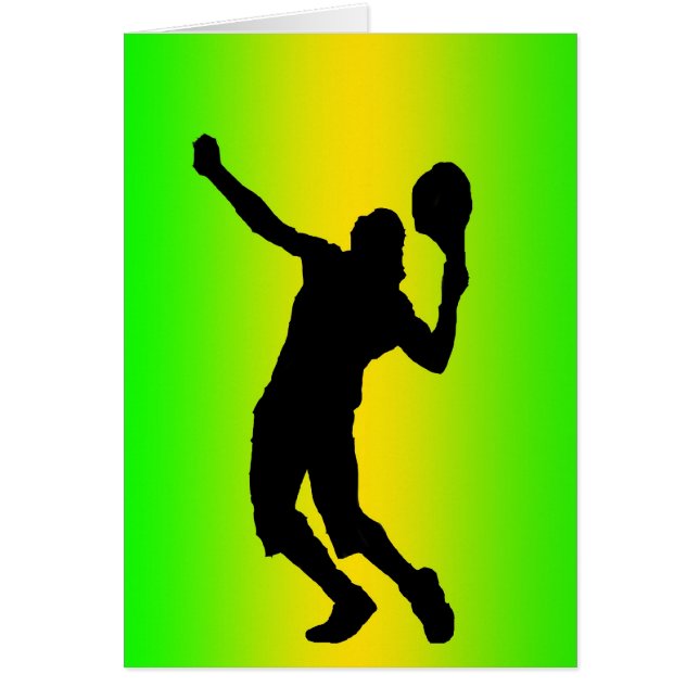 kort för silhouettegröntserve (Framsidan)