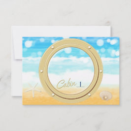 Kort för sittplatsnummer vid strandkryssningsbord 