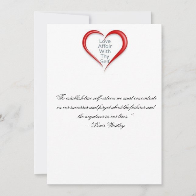 Kort för självkärlekuppmuntran (Framsida)