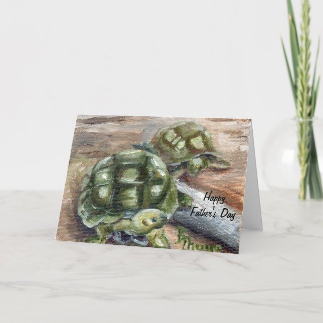 kort för sköldpaddavänfars dag (Framsida)