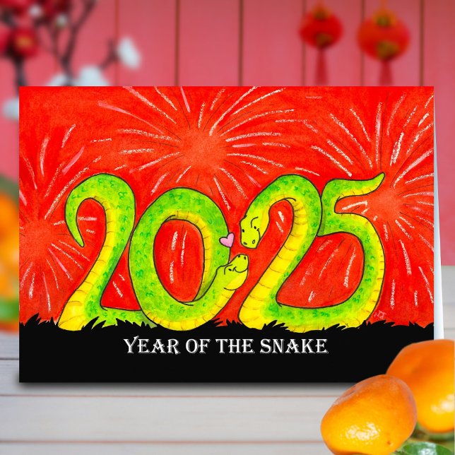 Kort för Snake-året 2025 (Skapare uppladdad)