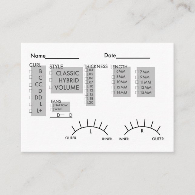 Kort för snärtbeställarerekord (Framsida)