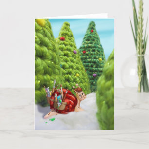 Kort för snigel för helgdag för Gnome för