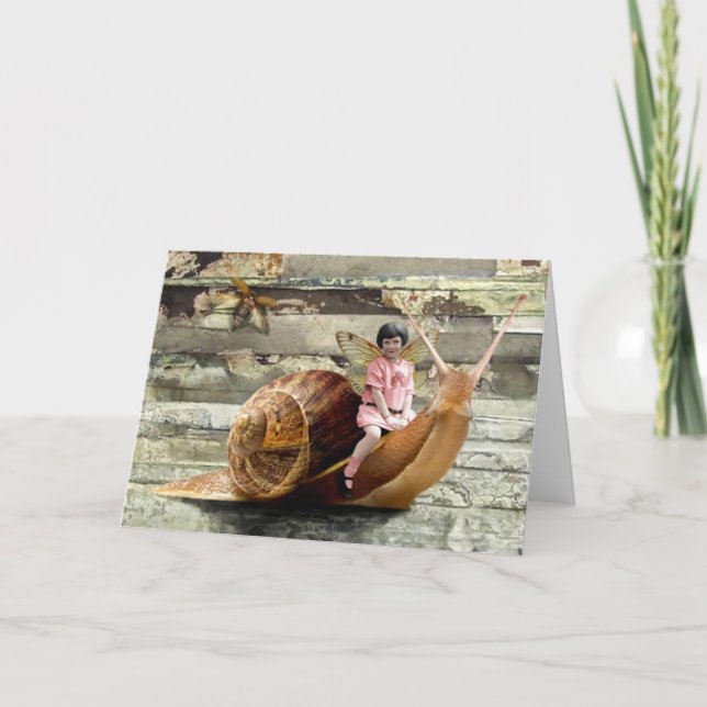 Kort för snigelritthälsning (Framsida)