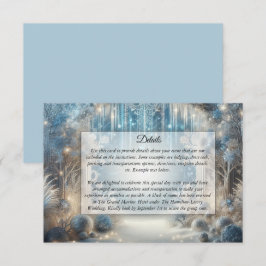 Kort för snöskog i Bröllop