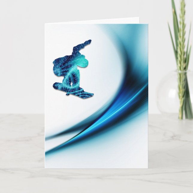 Kort för Snowboarddesignhälsning (Framsida)