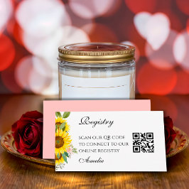 Kort för solrosfärgsfärgad Rosa-Blommigt