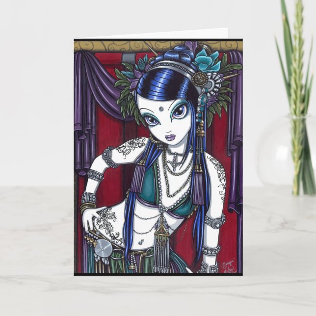 Kort "för Sonya" stam- fusionmagdansös (Framsida)