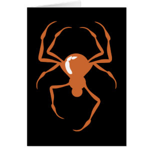 Kort för spindel (orange)