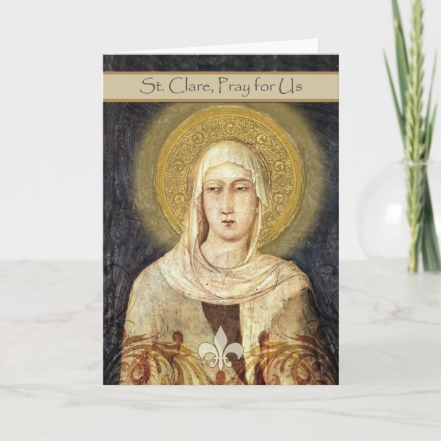 Kort för St Clare, Franciscan (Framsida)