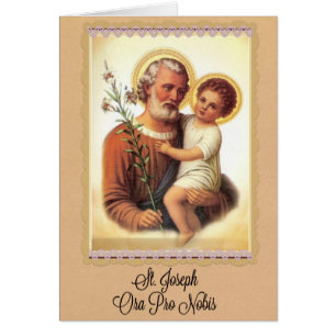Kort för St Joseph festmåltiddag