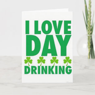 Kort för St. Patrick's Day-drickande