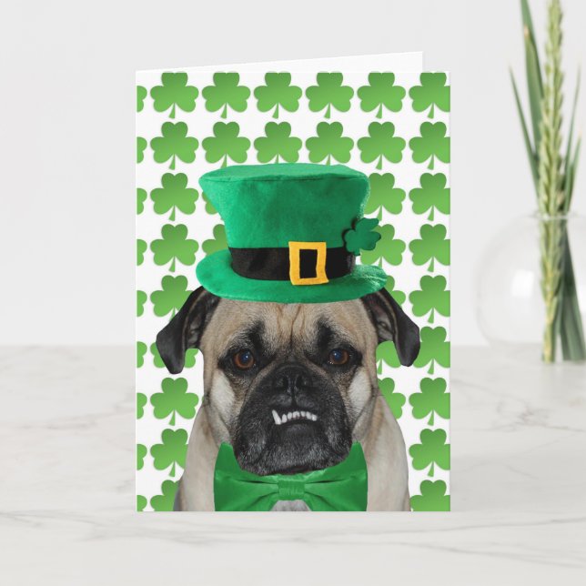 Kort för st patrick's daymopshälsning (Framsida)