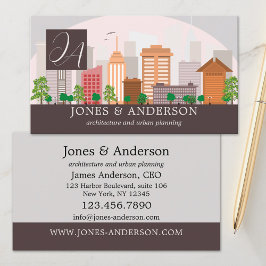 Kort för stadsplanering och arkitektur