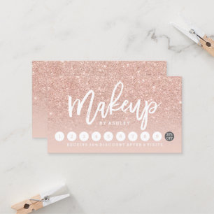 Kort för stansmaskin för Makeuptypografirodnad