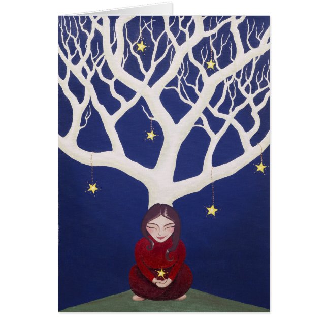 kort för stjärnaträdgåva (Framsidan)