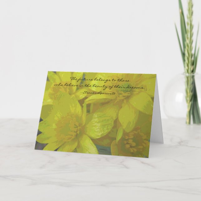 Kort för studenten för Eleanor Roosevelt (Framsida)