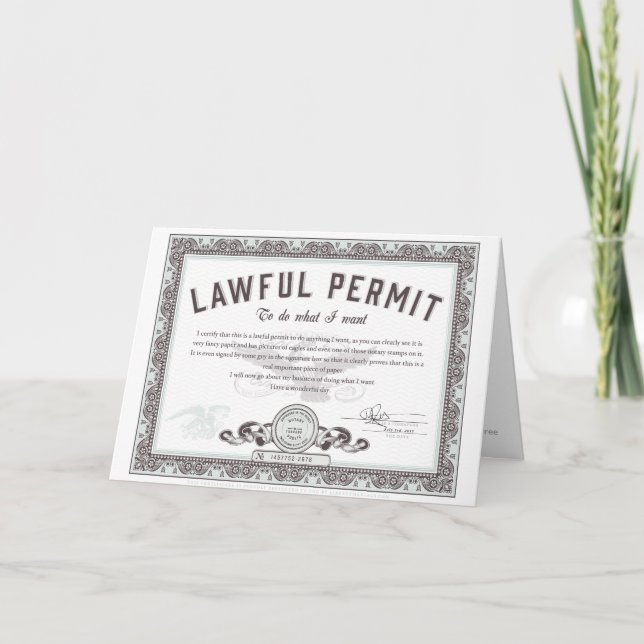 Kort för surrjakttillstånd (Framsida)