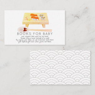 Kort för Sushi Baby Shower Bok-begäran för hölje