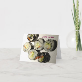 Kort för Sushinationhälsning