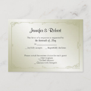 Kort för svar för årsdag för guldpärla 30th