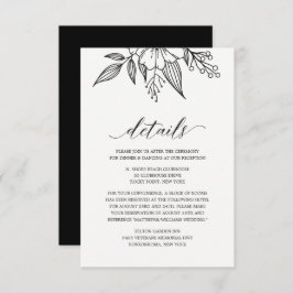 Kort för svart hölje i Bröllop med enkel Elegant B