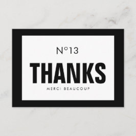 KORT för svart- & vitmodeTACKKORT