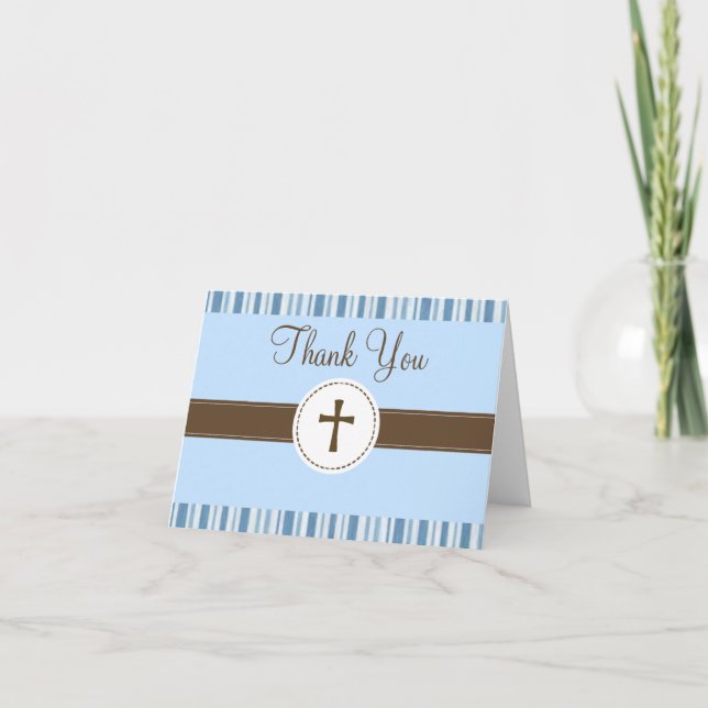Kort för tack för Christeningblåttrand (Framsida)