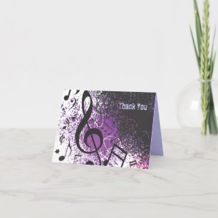Kort för tack för GALEN MUSIK NOTERpub bat mitzvah