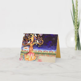 Kort för tack för livets trädduvapub bat mitzvah