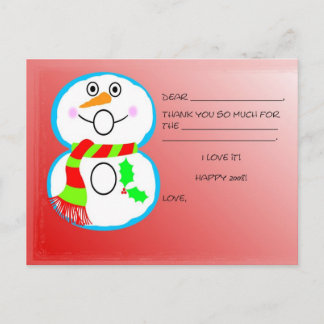 Kort för Tack i julklapp för barn