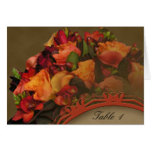 Kort för tält för nedgångbukett med